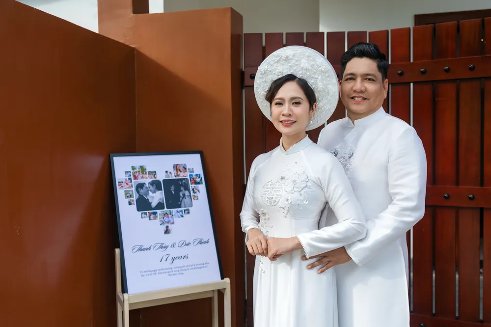 2025 marks the couple's 17th year of marriage. Photo: NVCC thanh thuy duc thinh 1.jpeg