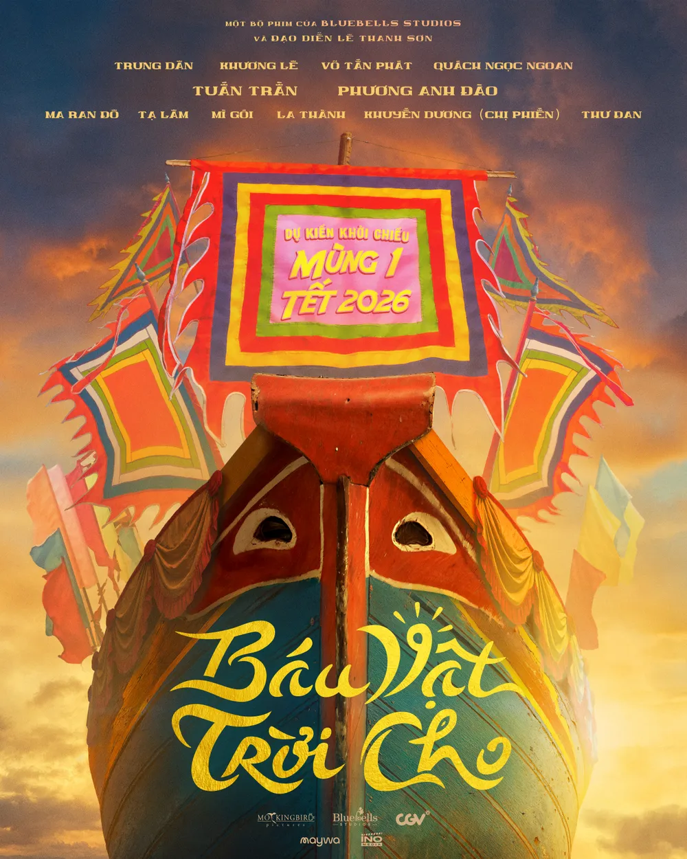 Poster đầu tiên công bố dự án. Ảnh: ĐPCC phim bau vat troi cho 1.jpg