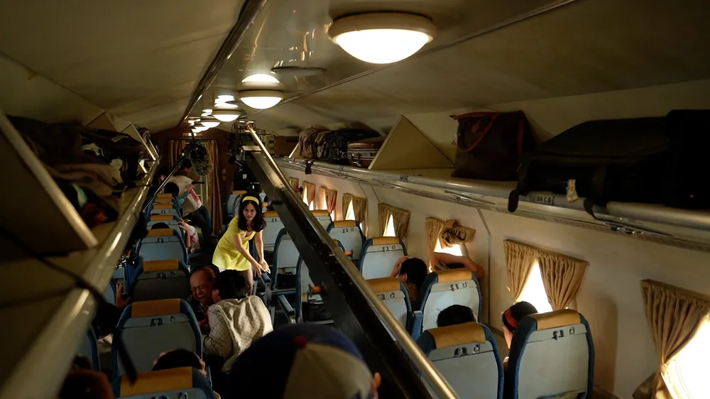 Mô hình máy bay tương đương kích thước thật được tái dựng. Ảnh: ĐPCC tu chien tren khong 3.png