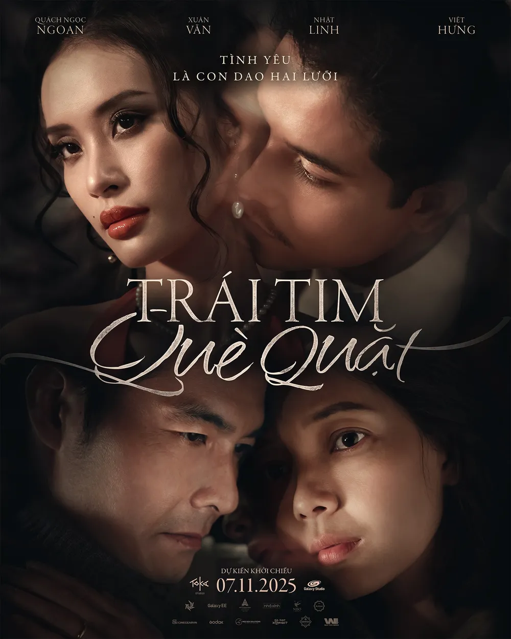 Teaser poster phim Trái tim què quặt. Ảnh: ĐPCC trai tim que quat.jpg