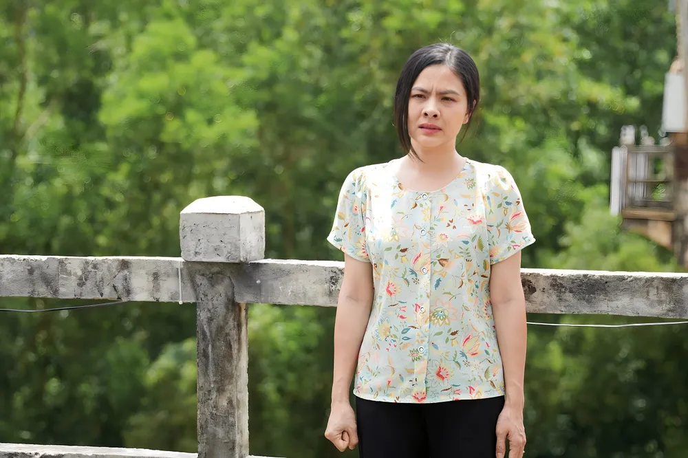 Tạo hình của Vân Trang trong Nhà ma xó. Ảnh: ĐPCC huynh dong van trang 2.JPG