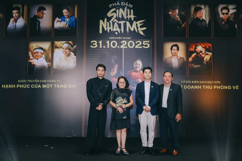 Tác phẩm đánh dấu lần đầu chạm ngõ điện ảnh của hai nghệ sĩ Ái Như và Thành Hội. Ảnh: ĐPCC pha dam sinh nhat me 5.jpg