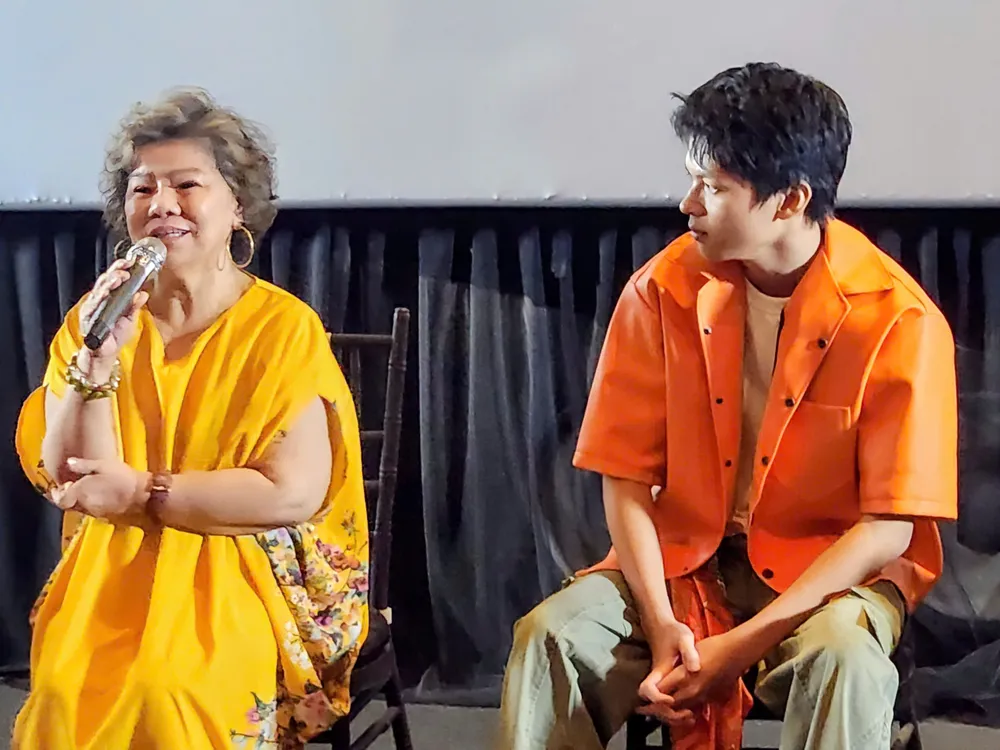 A artista do povo Thanh Hoa está entusiasmada com sua estreia no cinema. Foto: VAN TUAN gen-h-The he ky tich (5).jpg