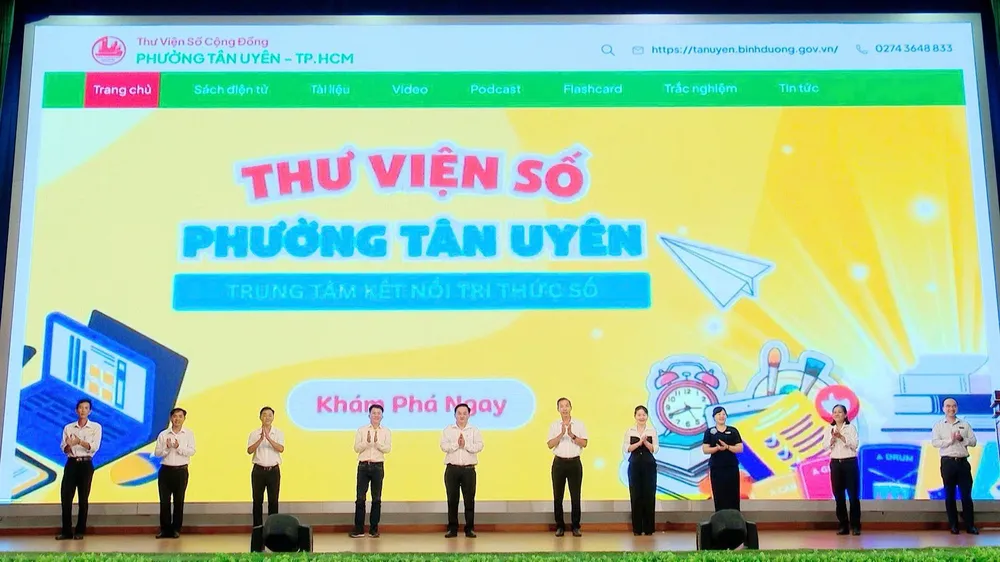 Ra mắt mô hình “Thư viện số cộng đồng Tân Uyên” giúp tạo không gian học tập mở, kết nối tri thức RA MẮT THƯ VIỆN SỐ.jpg