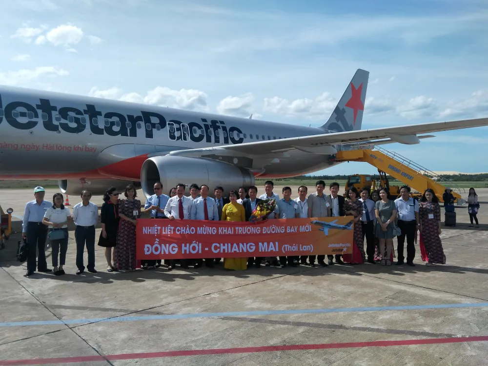 Chuyến bay đầu tiên từ Quảng Bình đi Chiang Mai (Thái Lan)