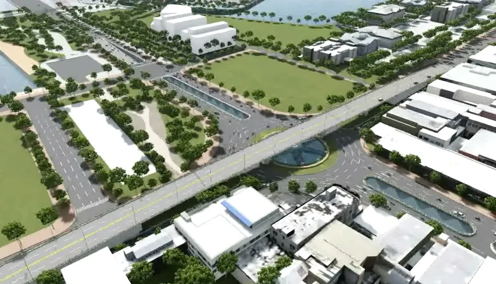 Đề xuất xây dựng nút giao thông 3 tầng phía Tây cầu Trần Thị Lý  ảnh 2