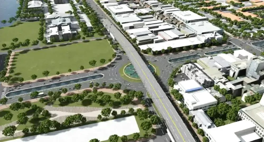 Đề xuất xây dựng nút giao thông 3 tầng phía Tây cầu Trần Thị Lý  ảnh 4