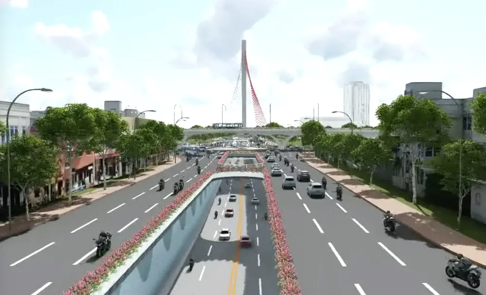 Đề xuất xây dựng nút giao thông 3 tầng phía Tây cầu Trần Thị Lý  ảnh 3