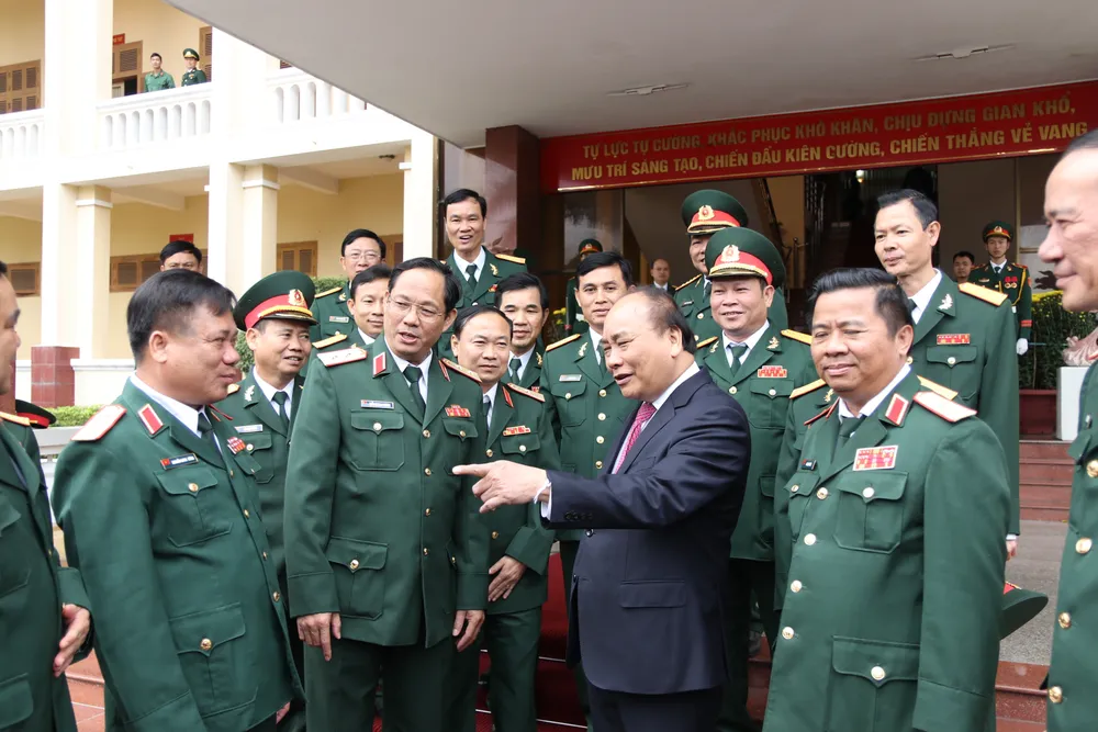 Thủ tướng Nguyễn Xuân Phúc thăm, chúc Tết Bộ Tư lệnh Quân khu V ảnh 2