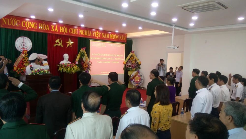 Các cựu binh Trường Sa tổ chức lễ tưởng niệm và tri ân 64 liệt sĩ Gạc Ma 