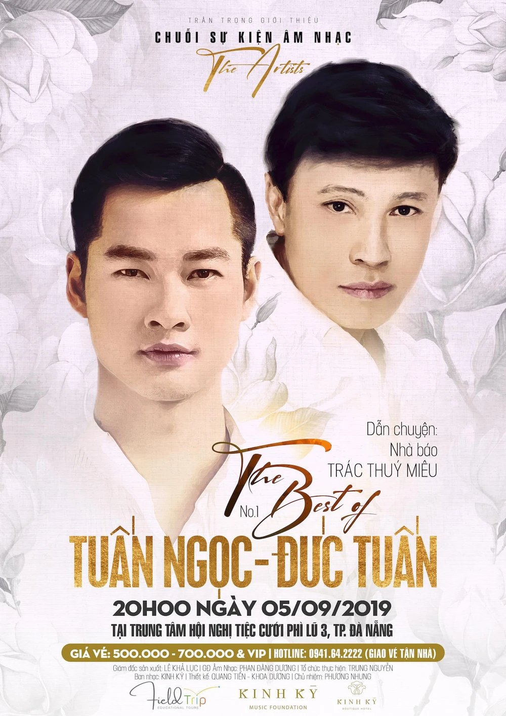 The Artists số đầu tiên là liveshow “The Best Of Tuấn Ngọc – Đức Tuấn” sẽ diễn ra vào lúc 20 giờ ngày 5-9 tại Đà Nẵng