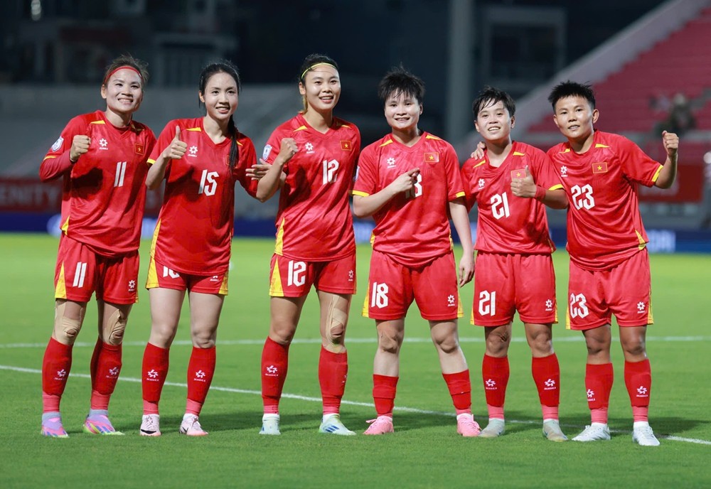 越南球员庆祝进球（图源：互联网）