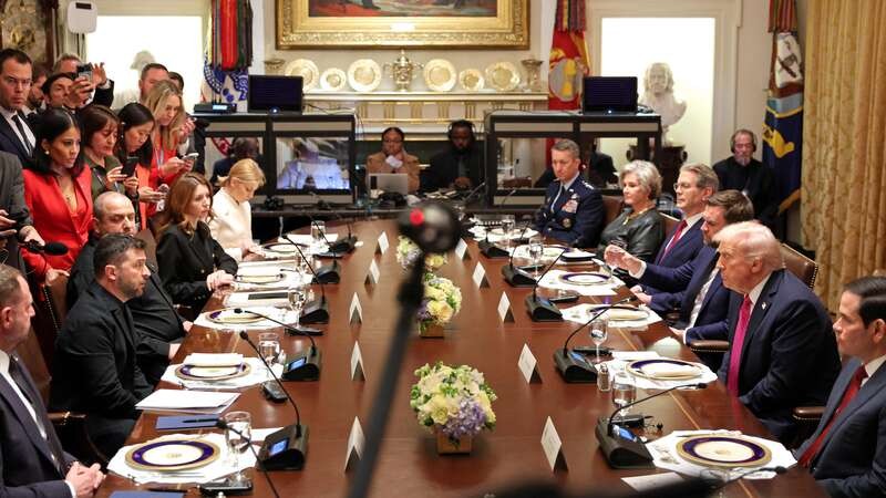 美国总统特朗普与到访的乌克兰总统泽连斯基在白宫举行了会晤（图：互联网）。