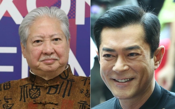 洪金宝（左）和古天乐。