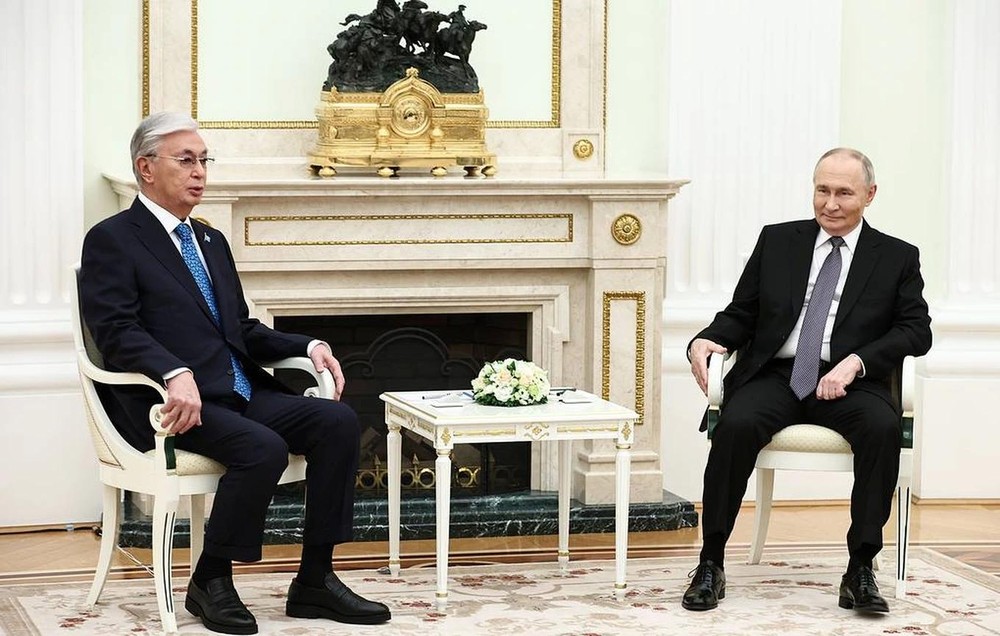 哈萨克斯坦总统托卡耶夫于11月11日会见了俄罗斯总统普京。图：塔斯社