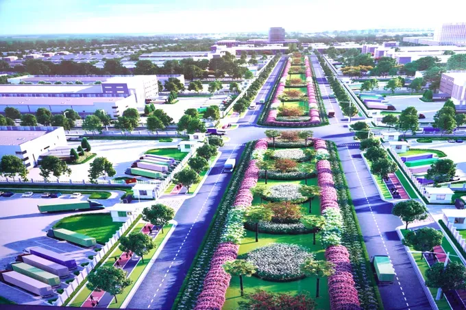 蒲干-新协工业区局部规划效果图。