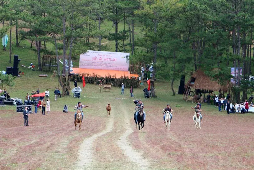 Độc đáo giải đua ngựa không yên ở Đà Lạt ảnh 1