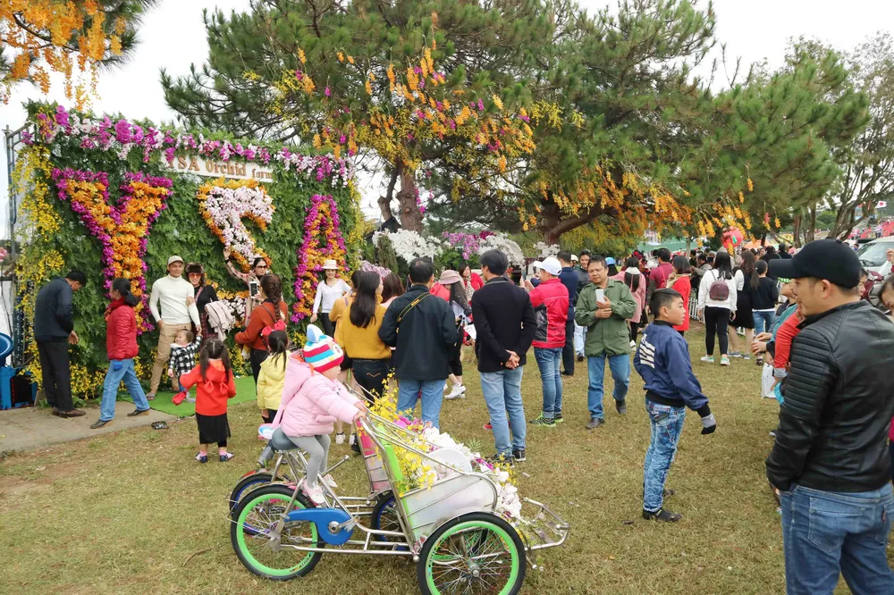 Du khách đổ về dự lễ hội hoa, nhiều dịch vụ tại Đà Lạt quá tải ảnh 8