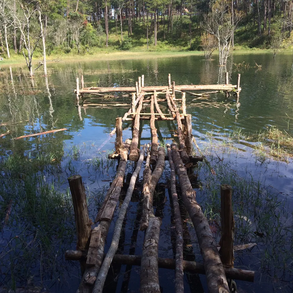 Buộc tháo dỡ “phim trường” trái phép trên hồ Tuyền Lâm - Đà Lạt ảnh 1