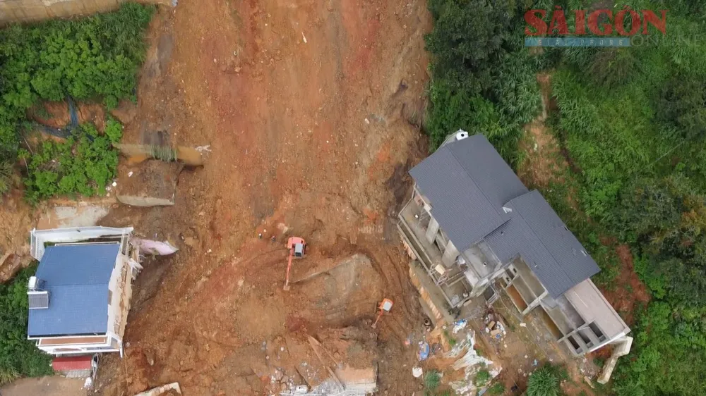 Hiện trường vụ sạt lở