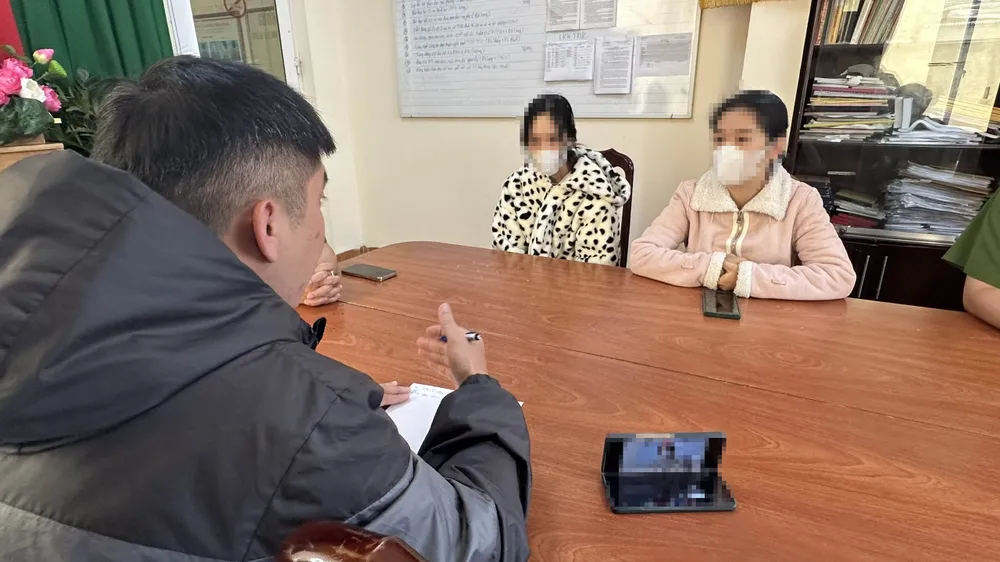 Cơ quan công an làm việc với những người liên quan vụ việc