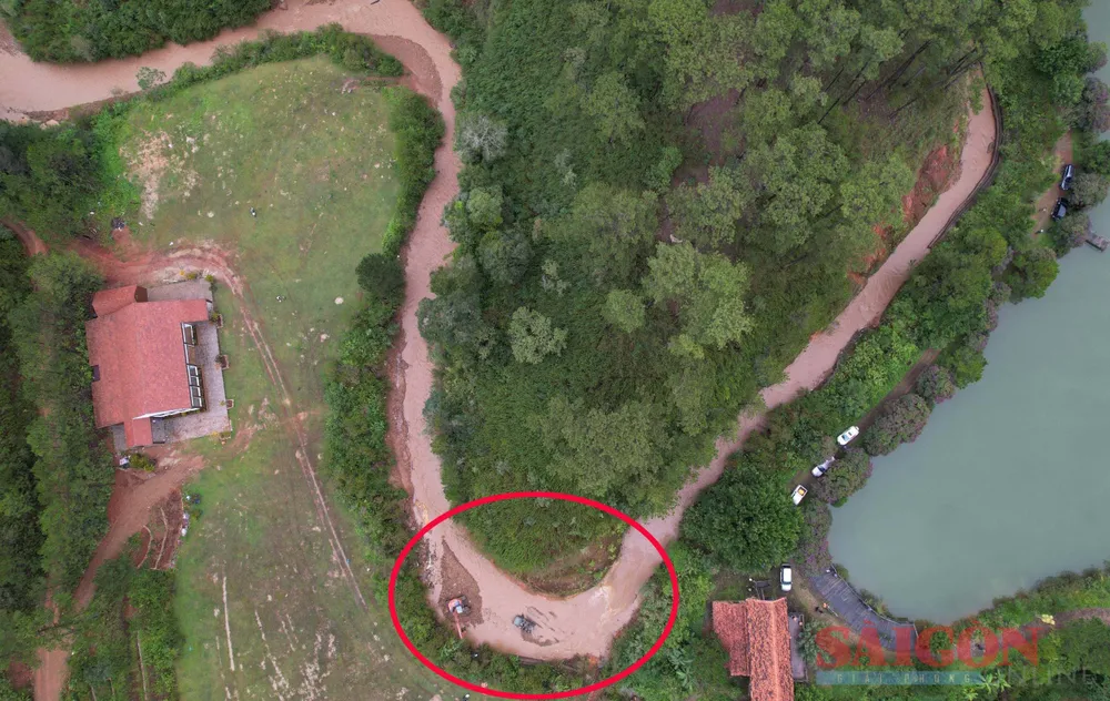 Hiện trường xảy ra vụ việc. Ảnh: T.L. Hiện trường xảy ra vụ việc. Ảnh: T.L.