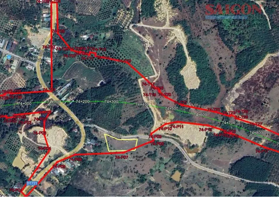 Das Gebiet soll als Ausgangspunkt für das Schnellstraßenprojekt Tan Phu – Bao Loc dienen vi tri khoi cong.png