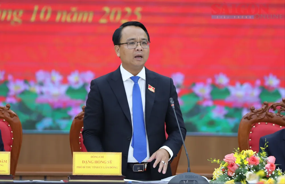 Ông Đặng Hồng Sỹ, Phó Bí thư Tỉnh ủy tỉnh Lâm Đồng. Ảnh: ĐOÀN KIÊN IMG_9608.JPG