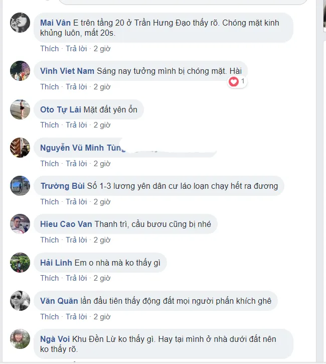 Người dân Hà Nội nhốn nháo vì dư chấn động đất ảnh 3