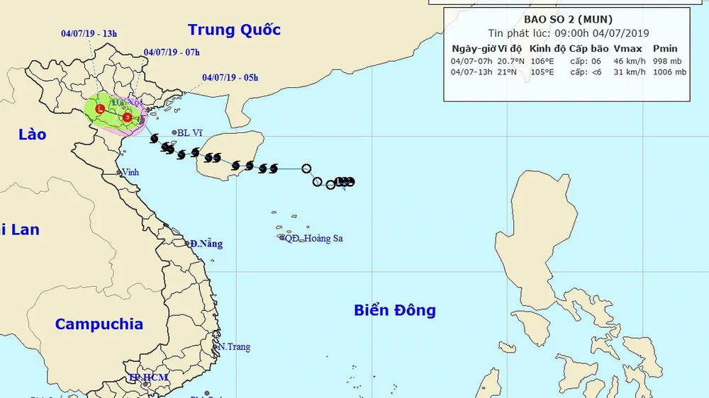 Bão số 2 đã suy yếu thành áp thấp nhiệt đới, 2 người tử vong do bão ảnh 1 Bão số 2 đã suy yếu thành áp thấp nhiệt đới, 2 người tử vong do bão ảnh 1