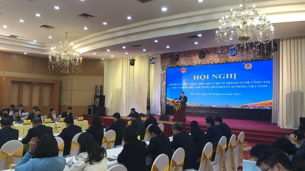 Quang cảnh hội nghị sáng 1-2 tại Hà Nội