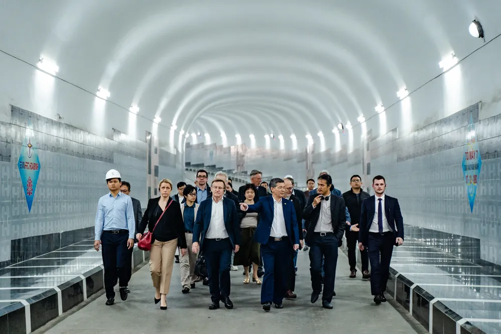 Đoàn công tác của AFD đến thăm dự án thủy điện Hòa Bình mở rộng Đoàn công tác của AFD đến thăm dự án thủy điện Hòa Bình mở rộng