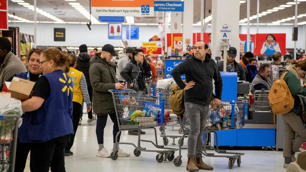 Hệ thống siêu thị Walmart của Hoa Kỳ. Ảnh: THE TIMES Hệ thống siêu thị Walmart của Hoa Kỳ. Ảnh: THE TIMES