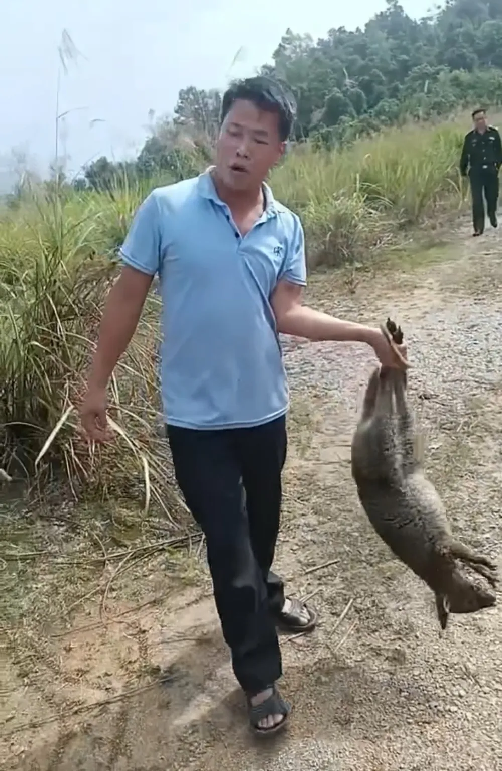 Người dân bắt được chuột túi