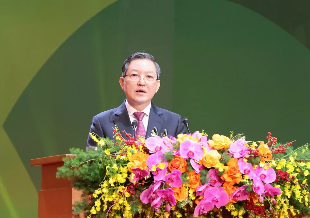 Ông Lương Quốc Đoàn tái đắc cử chức Chủ tịch Ban Chấp hành Trung ương Hội Nông dân Việt Nam khóa VIII, nhiệm kỳ 2023-2028. Ảnh: QUANG PHÚC img-4665-395.jpeg