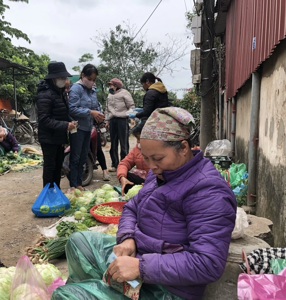 Các chợ dân sinh ở Hà Nội, rau xanh tăng giá do rét đậm, nông dân không thu hoạch được nhiều. Ảnh: VĂN PHÚC img-4438-7950.jpeg