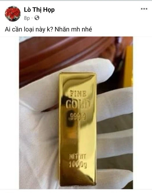 Tài khoản rao bán vàng giả trên mạng xã hội Facebook IMG_8560.jpeg