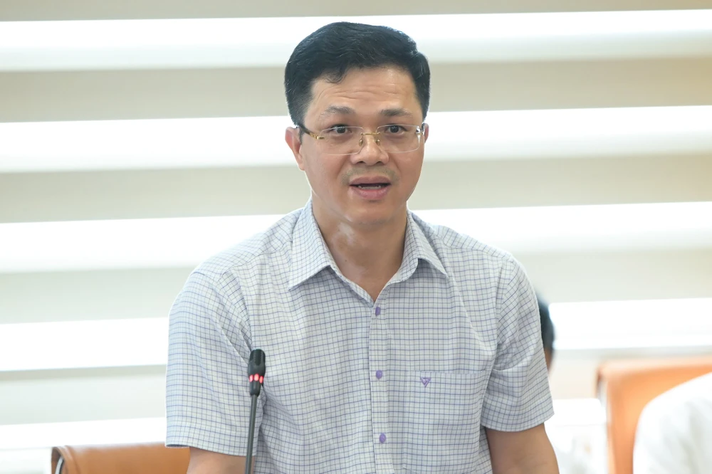Vụ trưởng Nguyễn Văn Long thông tin về các chính sách phát triển khoa học công nghệ của Bộ Nông nghiệp và Môi trường. Ảnh: TÙNG ĐINH d245ed806c2b144ee9226772454a34d8.jpeg