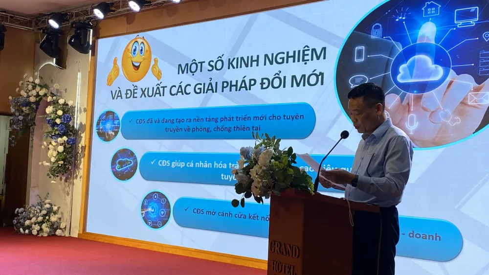 Ông Đặng Khắc Lợi, Phó Cục trưởng Cục Báo chí phát biểu. Ảnh: PHÚC HẬU IMG_0281.jpeg