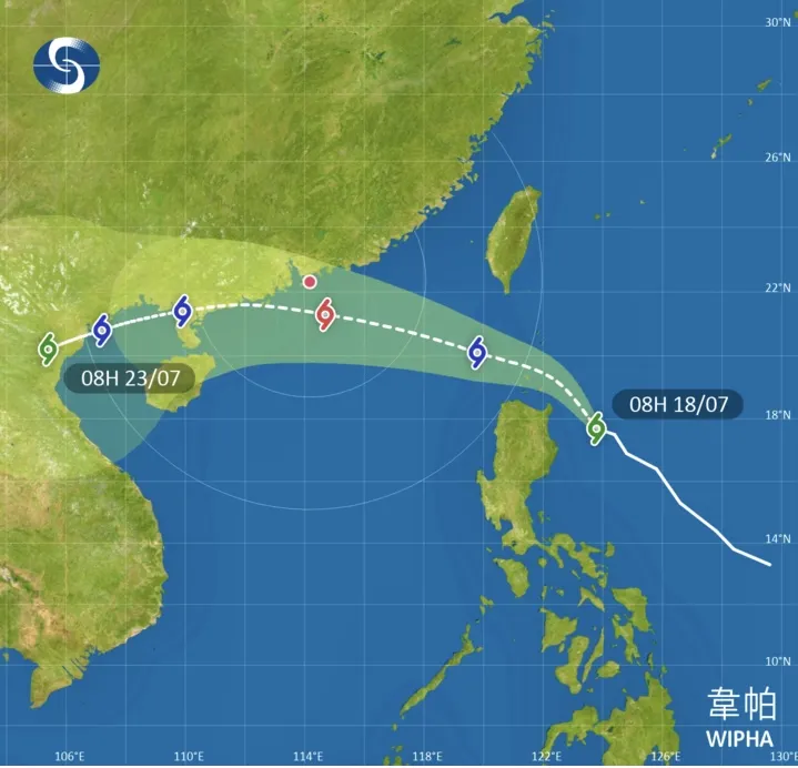 Mô hình dự báo hướng đi của bão Wipha theo Cơ quan Khí tượng Hồng Kông (Trung Quốc) IMG_0479.jpeg