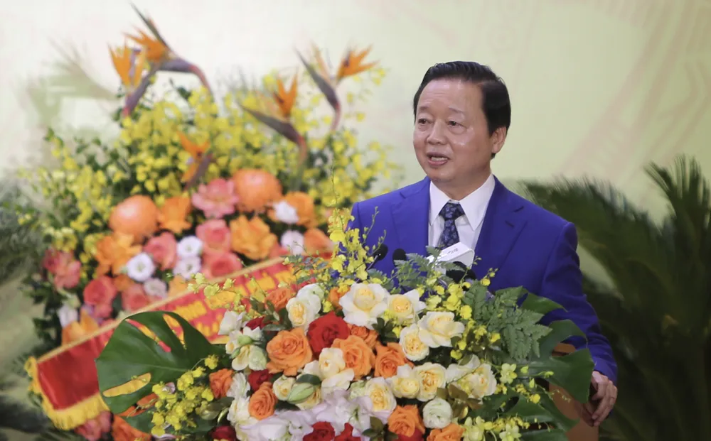 Phó Thủ tướng Trần Hồng Hà phát biểu chỉ đạo đại hội. Ảnh: K. LỰC Phó Thủ tướng Trần Hồng Hà.jpeg