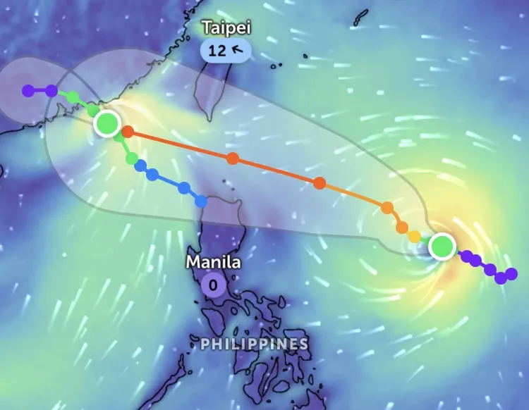 Sáng 19-9, mô hình của JTWC (Hoa Kỳ) dự báo tâm bão Ragasa sẽ hướng về phía Bắc đảo Luzon (Philippines) IMG_2408.jpeg