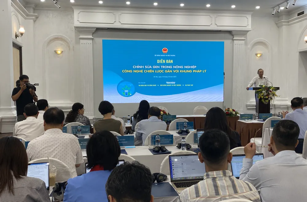 Quang cảnh diễn đàn sáng 18-10. Ảnh: PHÚC HẬU IMG_3760.jpeg