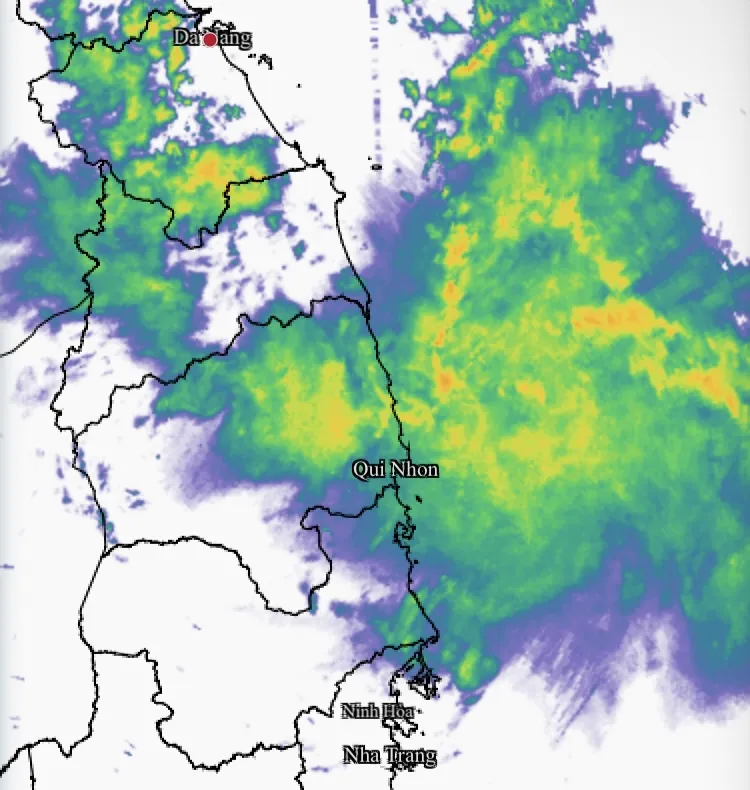 Citra radar cuaca pada pukul 7 pagi tanggal 2 November dengan awan badai besar terus bergerak ke wilayah Selatan Tengah IMG_4003.jpeg