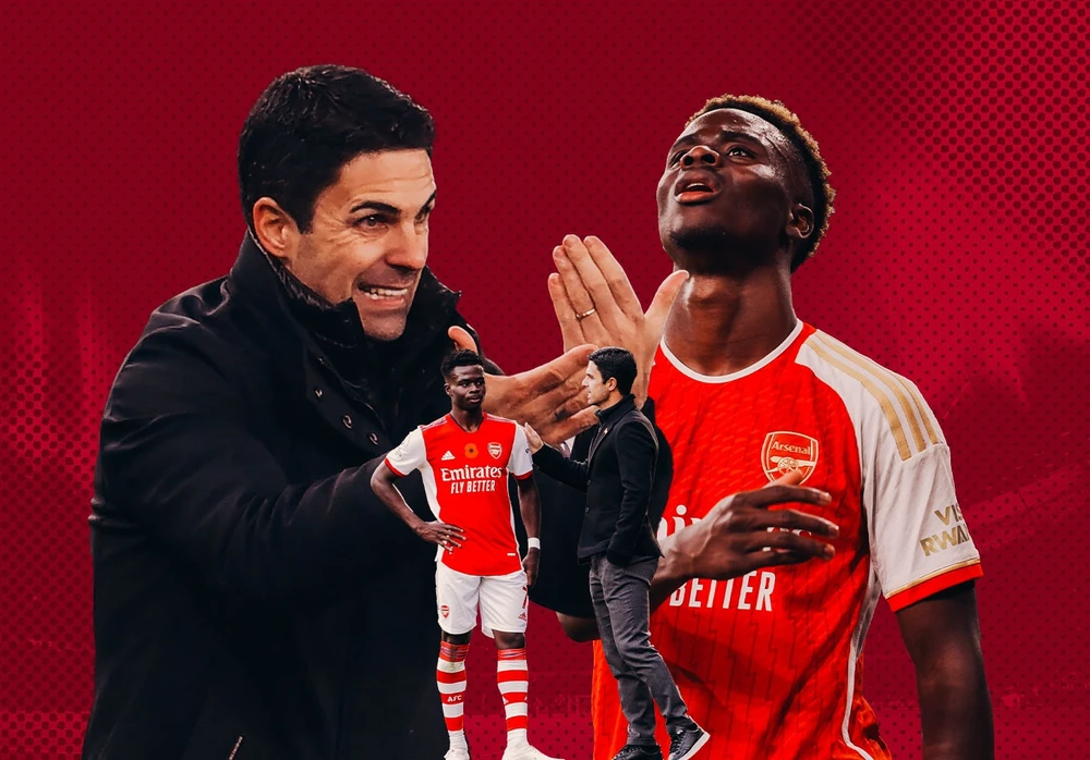 Arsenal sa sút vì HLV Arteta quá lạm dụng Saka?