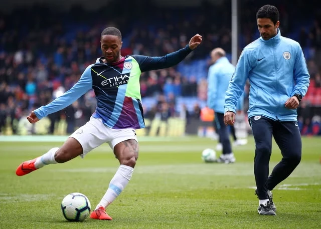 Arteta và Sterling thời còn ở Man City