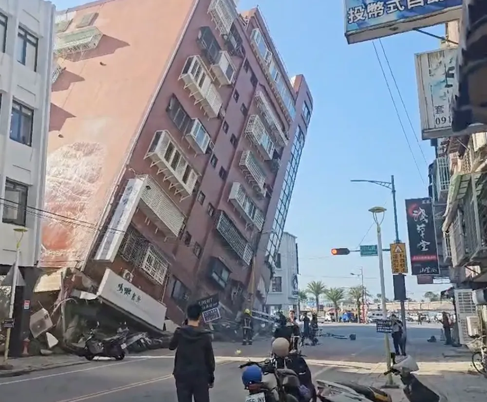 Trận động đất tại Đài Loan hôm 24-12. Ảnh: CNN