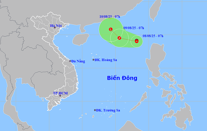 东海热带低气压风力达6级 