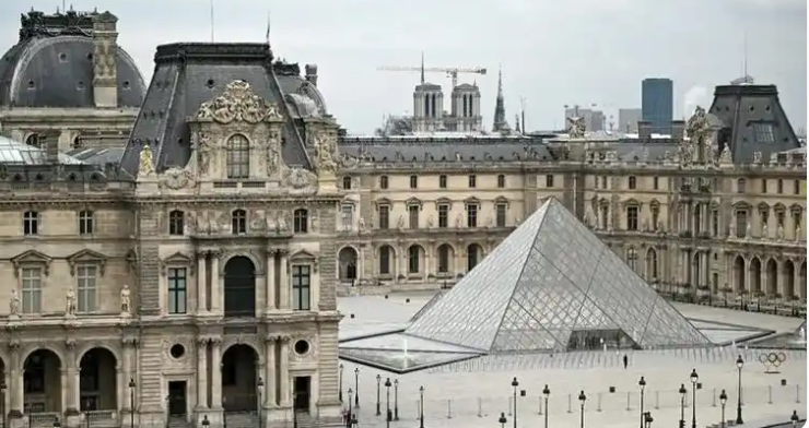 法国首都巴黎的卢浮宫博物馆。