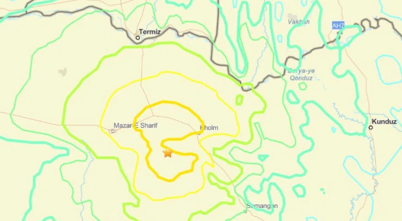 阿富汗北部发生6.3级地震 首都震感明显